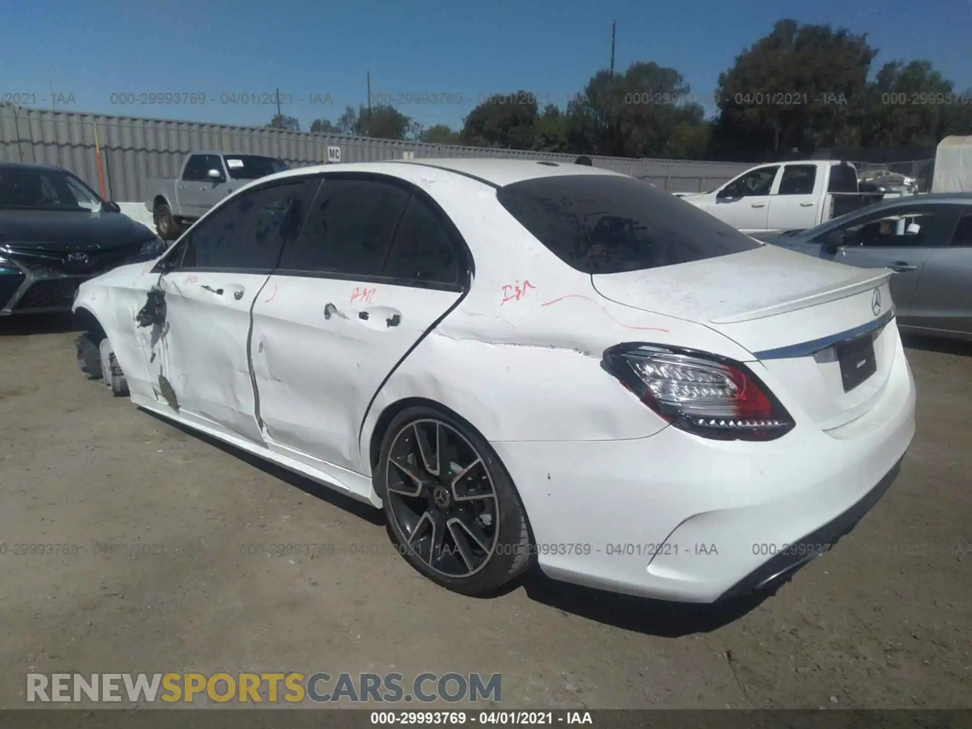 3 Photograph of a damaged car 55SWF8DB7KU316890 MERCEDES-BENZ C-CLASS 2019