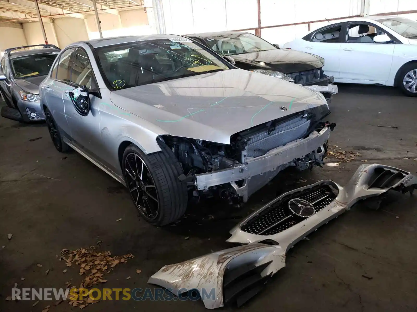 1 Photograph of a damaged car 55SWF8DB7KU317098 MERCEDES-BENZ C-CLASS 2019