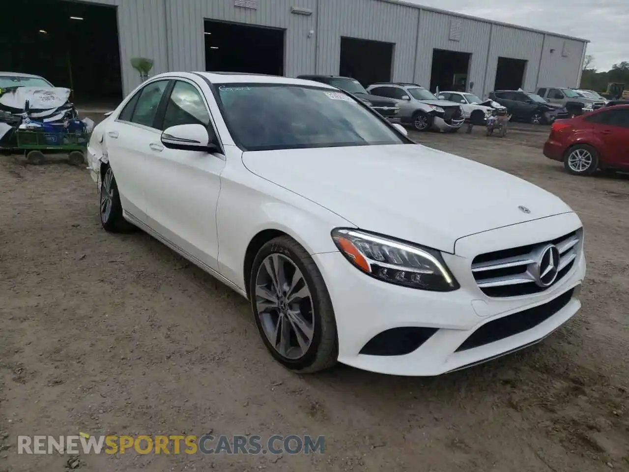 1 Photograph of a damaged car 55SWF8DB7KU319577 MERCEDES-BENZ C-CLASS 2019