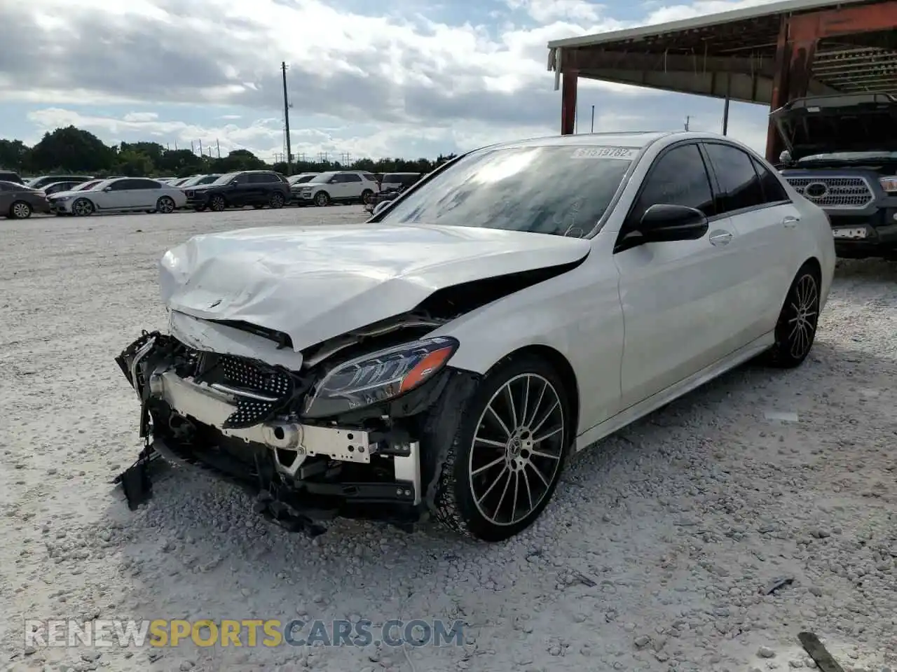 2 Photograph of a damaged car 55SWF8DB8KU290901 MERCEDES-BENZ C-CLASS 2019
