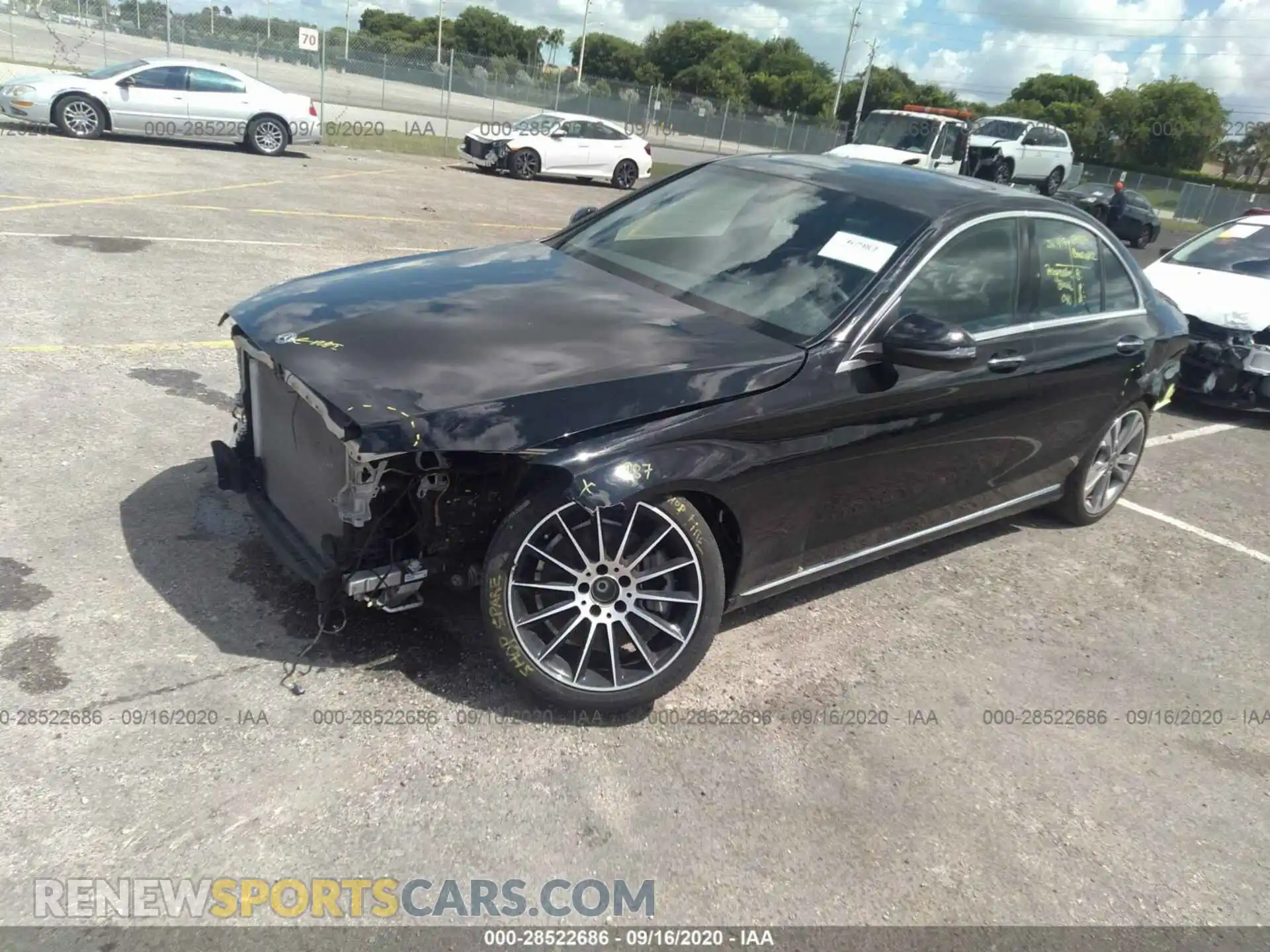 2 Photograph of a damaged car 55SWF8DB8KU295659 MERCEDES-BENZ C-CLASS 2019