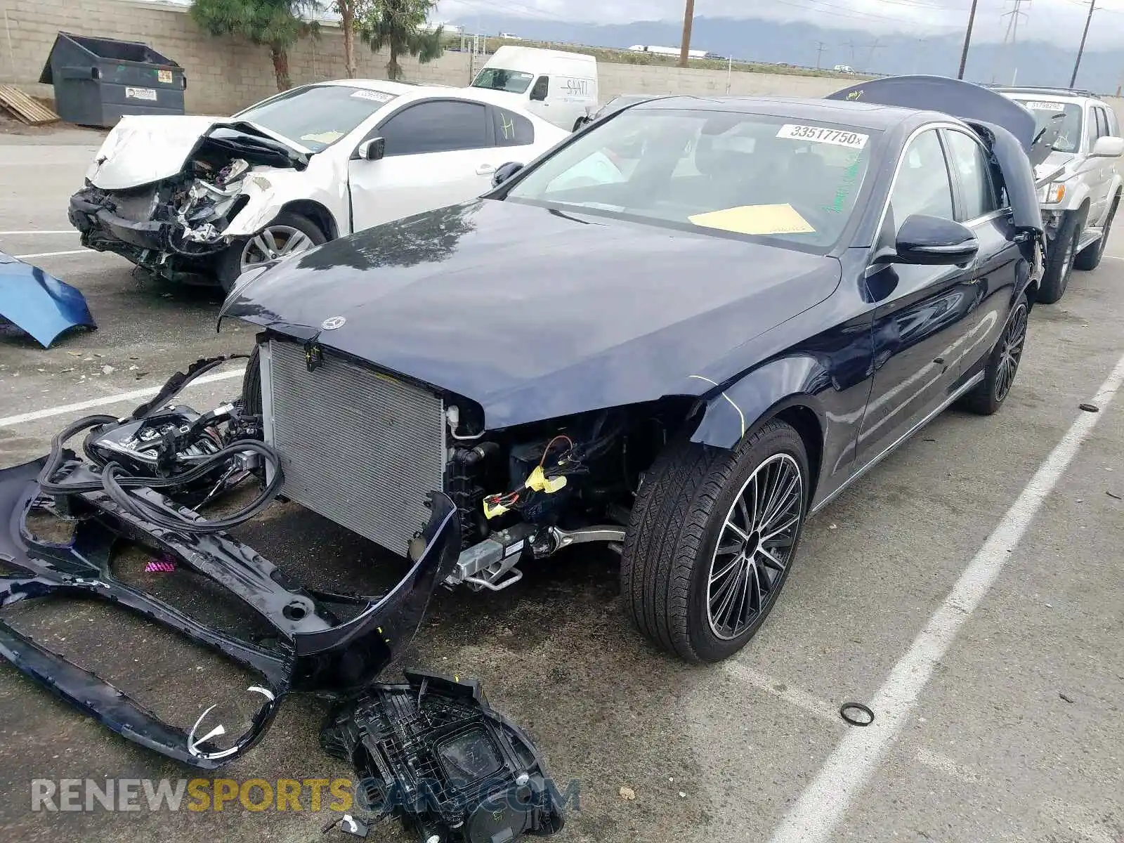 2 Photograph of a damaged car 55SWF8DB9KU284041 MERCEDES-BENZ C CLASS 2019