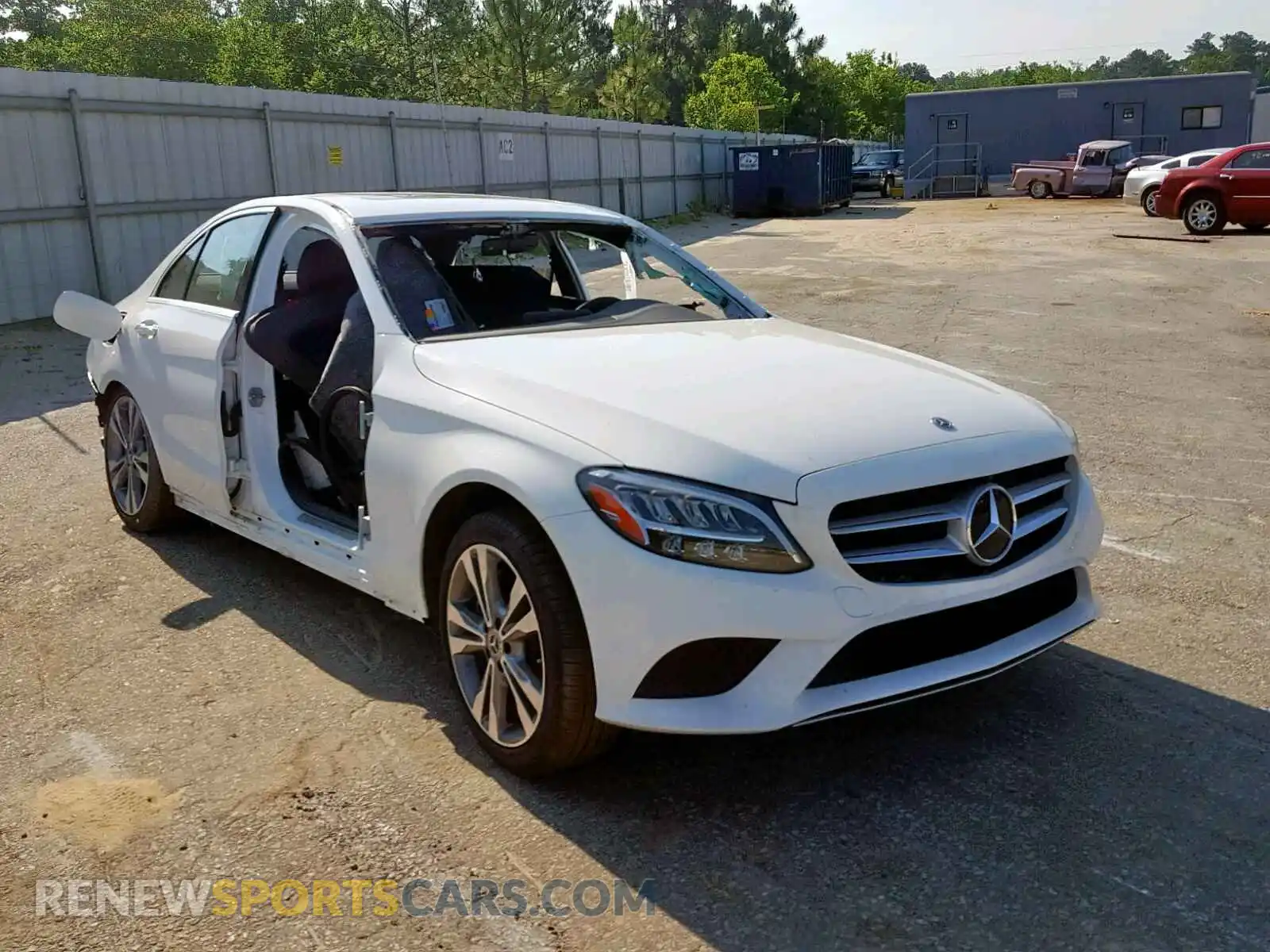 1 fotografías del automóvil dañado 55SWF8DB9KU284704 MERCEDES-BENZ C CLASS 2019