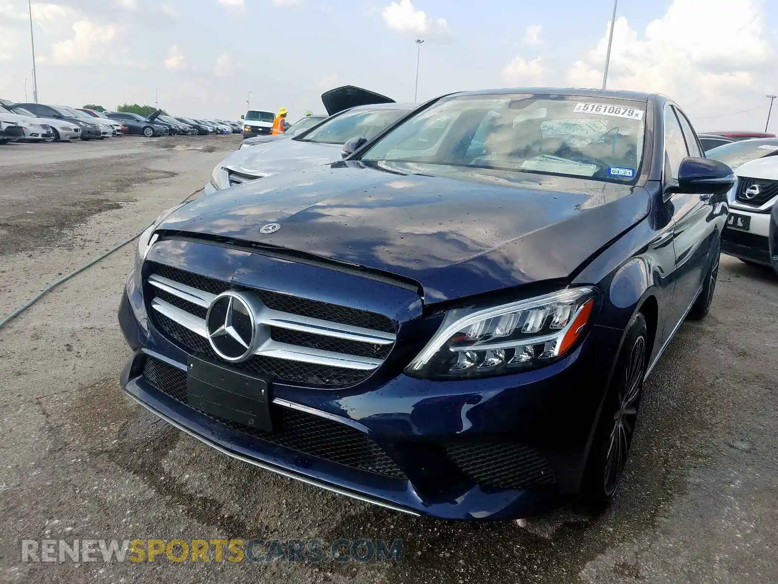 2 Photograph of a damaged car 55SWF8DB9KU298330 MERCEDES-BENZ C CLASS 2019