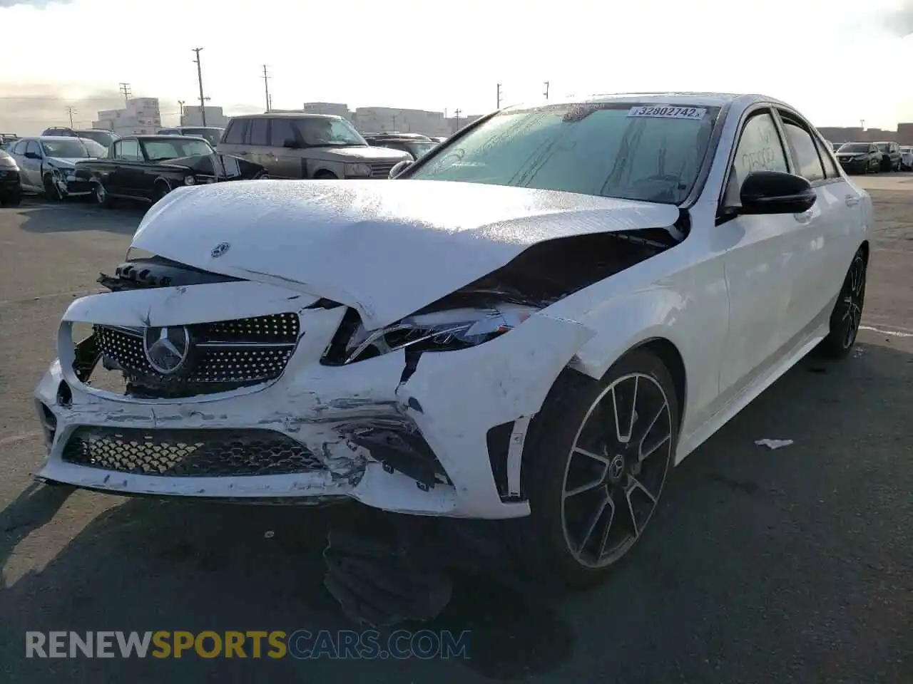 2 Photograph of a damaged car 55SWF8DB9KU298599 MERCEDES-BENZ C-CLASS 2019