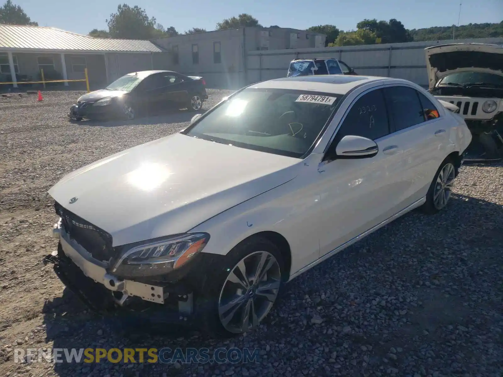2 Photograph of a damaged car 55SWF8DB9KU313540 MERCEDES-BENZ C-CLASS 2019