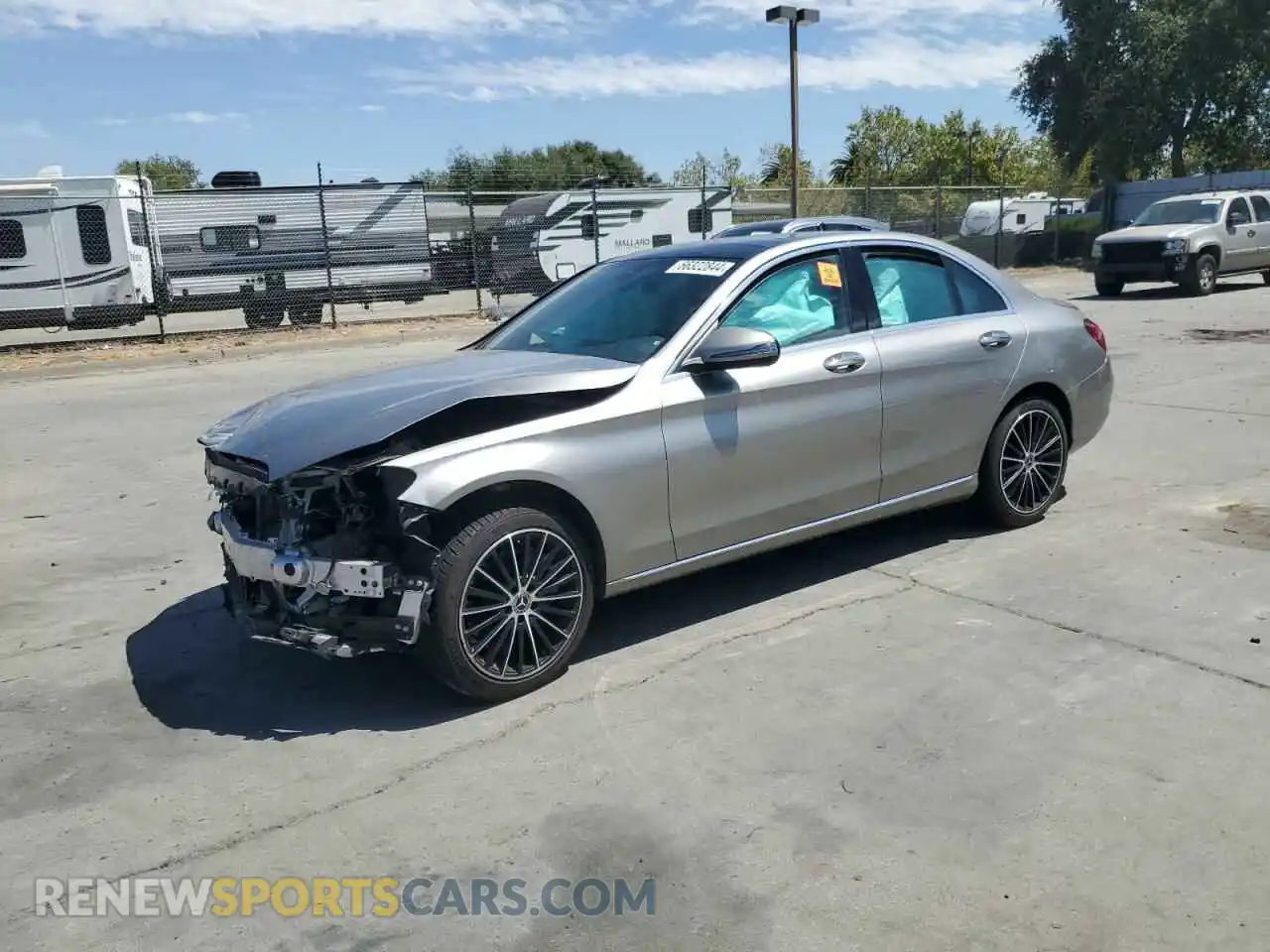 1 Photograph of a damaged car 55SWF8DBXKU283285 MERCEDES-BENZ C-CLASS 2019