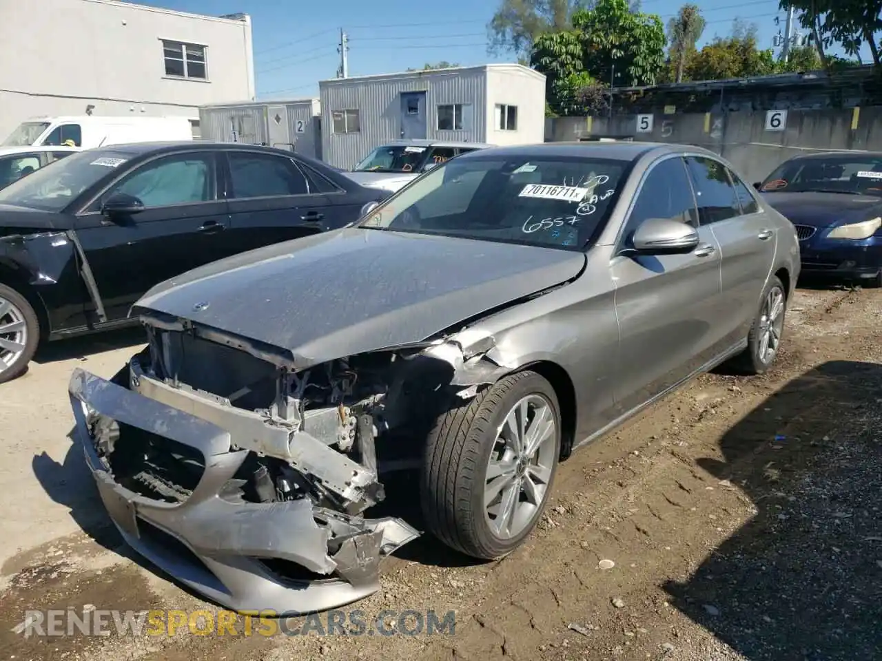 2 Photograph of a damaged car 55SWF8DBXKU286557 MERCEDES-BENZ C-CLASS 2019