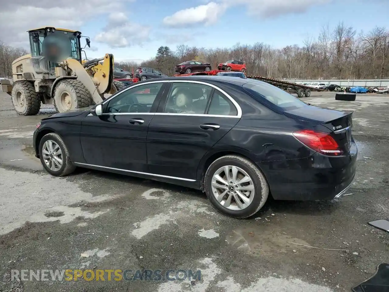 2 fotografías del automóvil dañado 55SWF8EB0KU310640 MERCEDES-BENZ C-CLASS 2019
