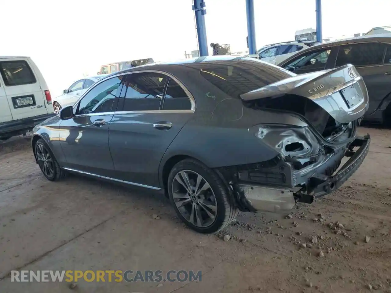 2 Photograph of a damaged car 55SWF8EB1KU305754 MERCEDES-BENZ C-CLASS 2019