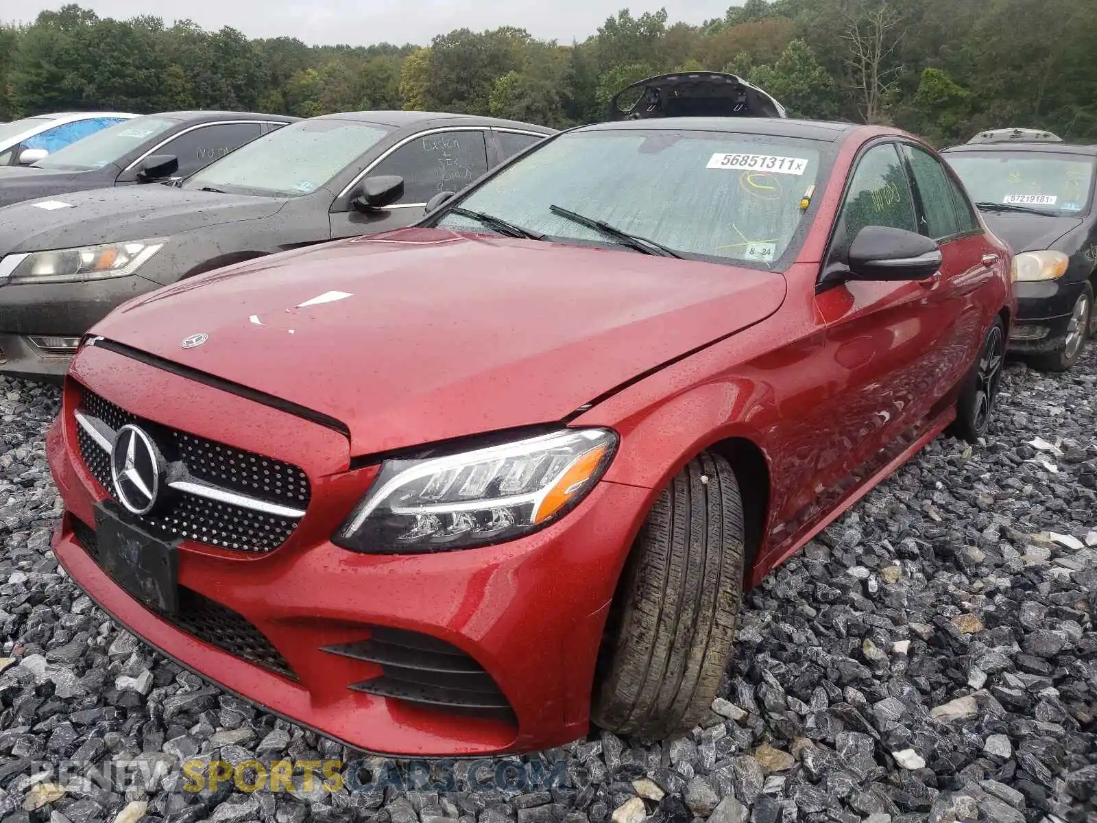 2 Фотография поврежденного автомобиля 55SWF8EB1KU305950 MERCEDES-BENZ C-CLASS 2019