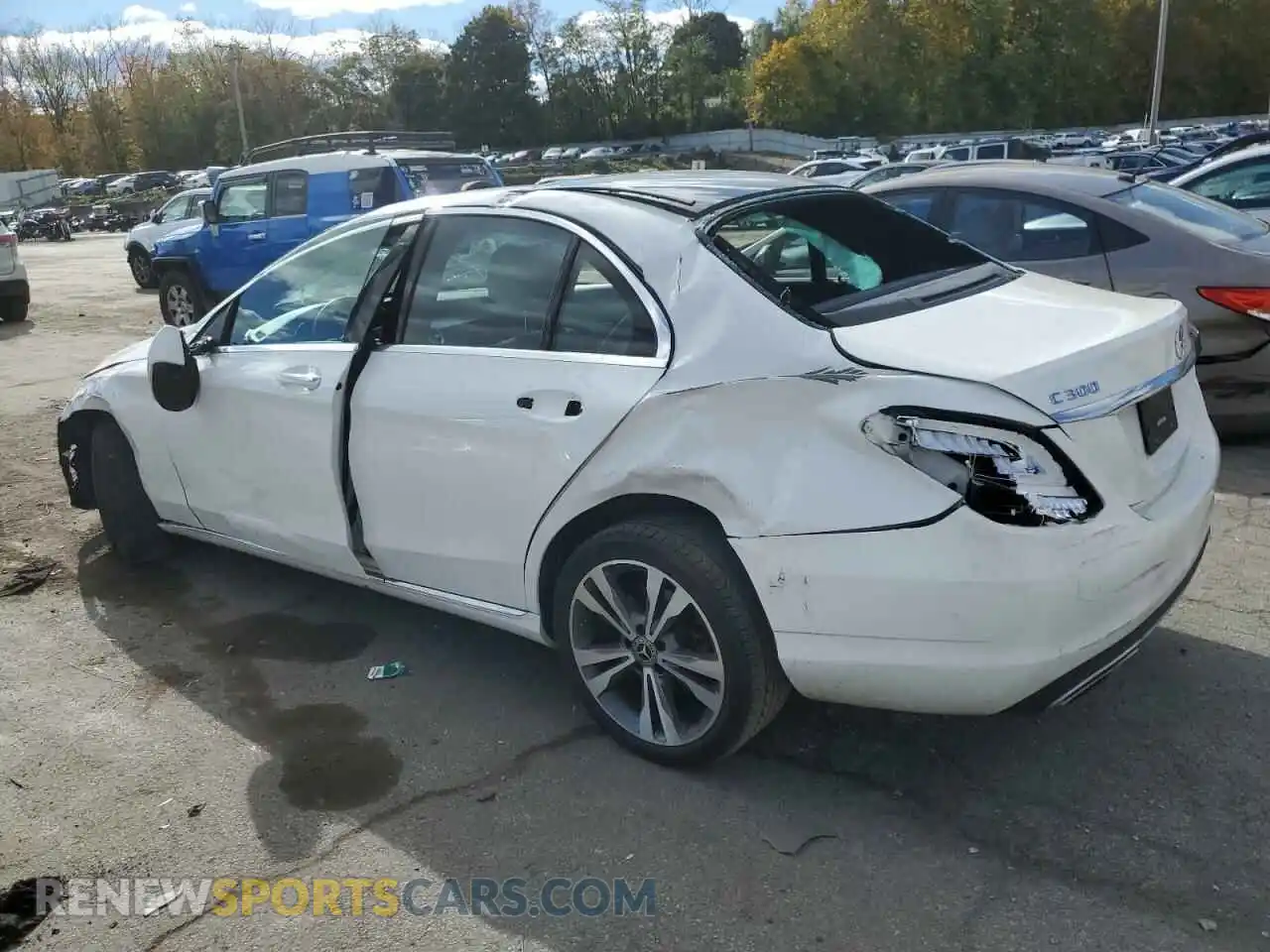 2 Photograph of a damaged car 55SWF8EB1KU306287 MERCEDES-BENZ C-CLASS 2019