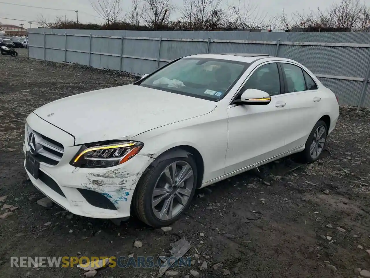 1 Photograph of a damaged car 55SWF8EB2KU291525 MERCEDES-BENZ C-CLASS 2019