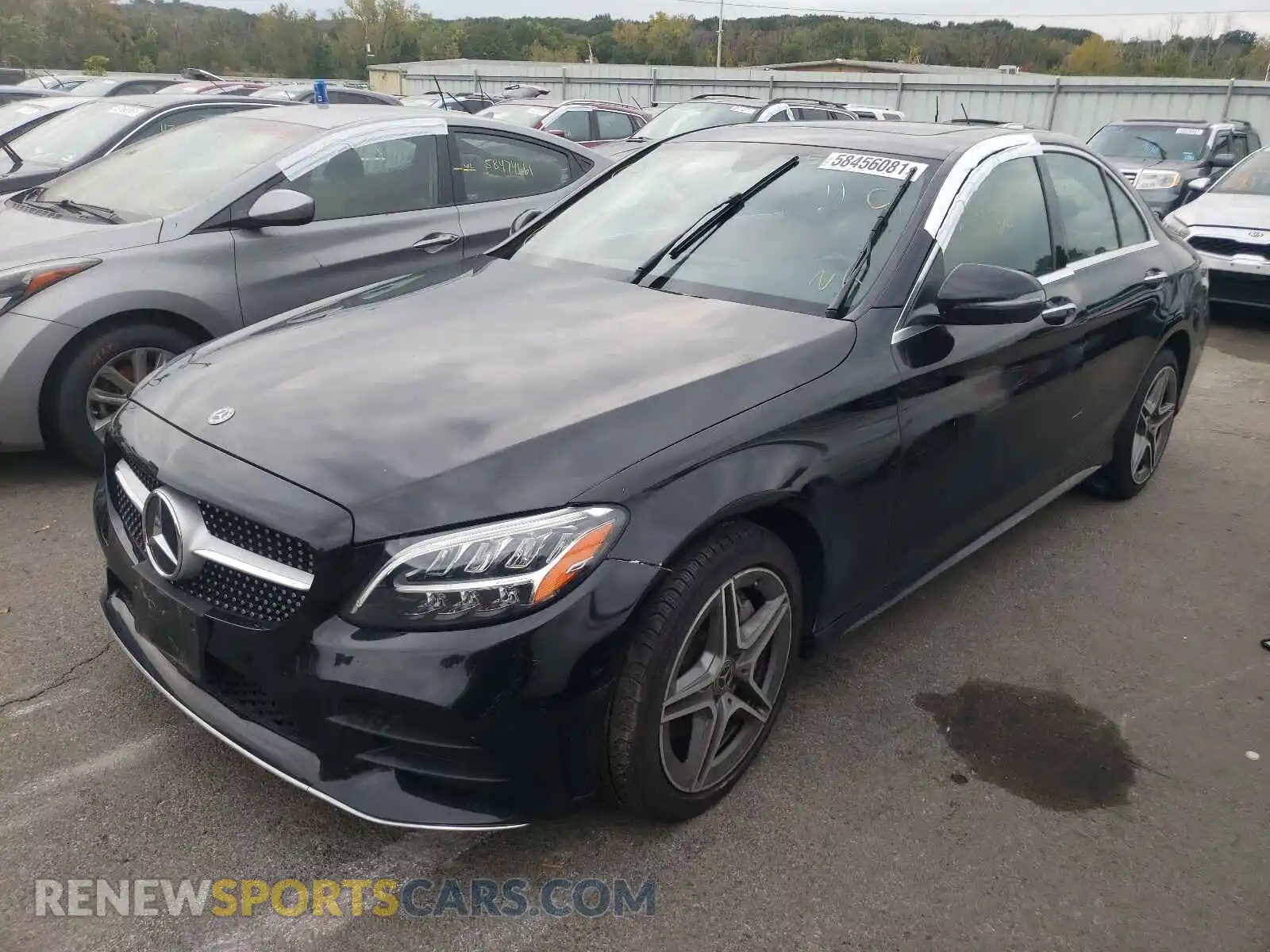 2 Photograph of a damaged car 55SWF8EB3KU283322 MERCEDES-BENZ C-CLASS 2019