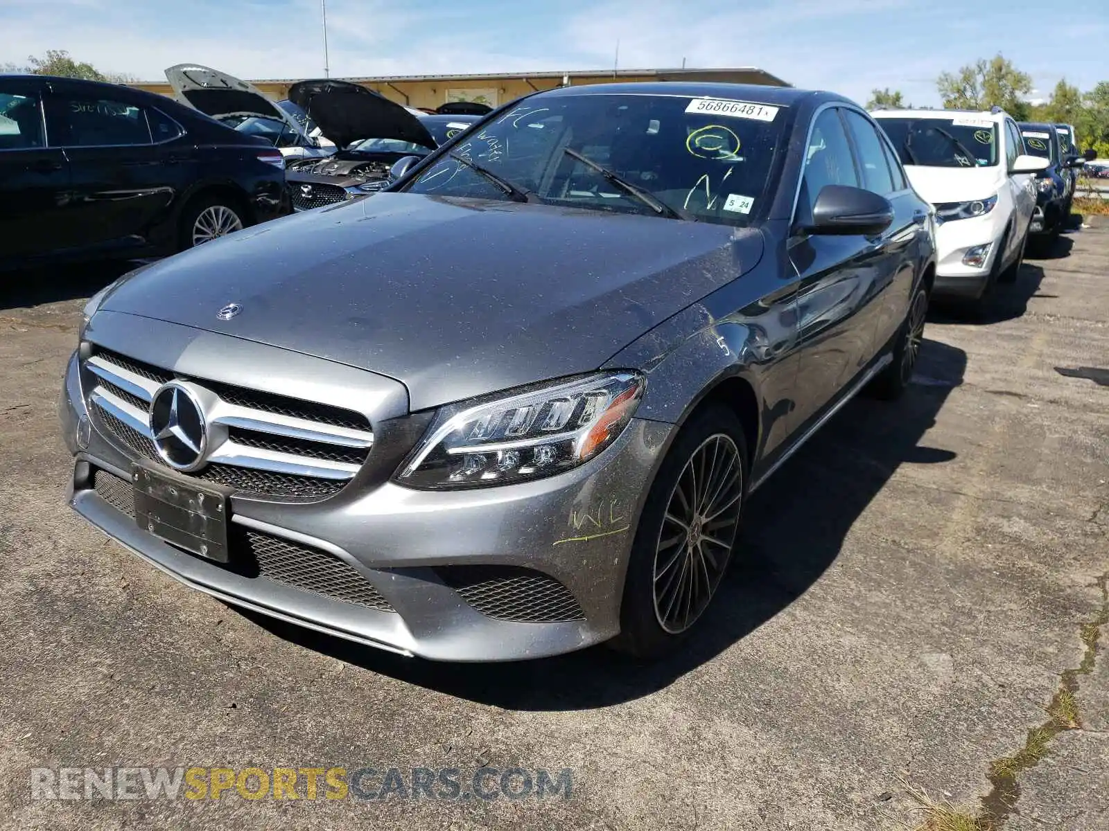 2 Photograph of a damaged car 55SWF8EB3KU306114 MERCEDES-BENZ C-CLASS 2019