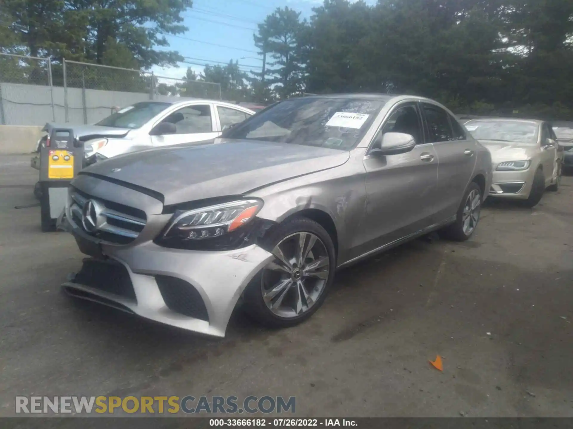 2 Photograph of a damaged car 55SWF8EB3KU306419 MERCEDES-BENZ C-CLASS 2019