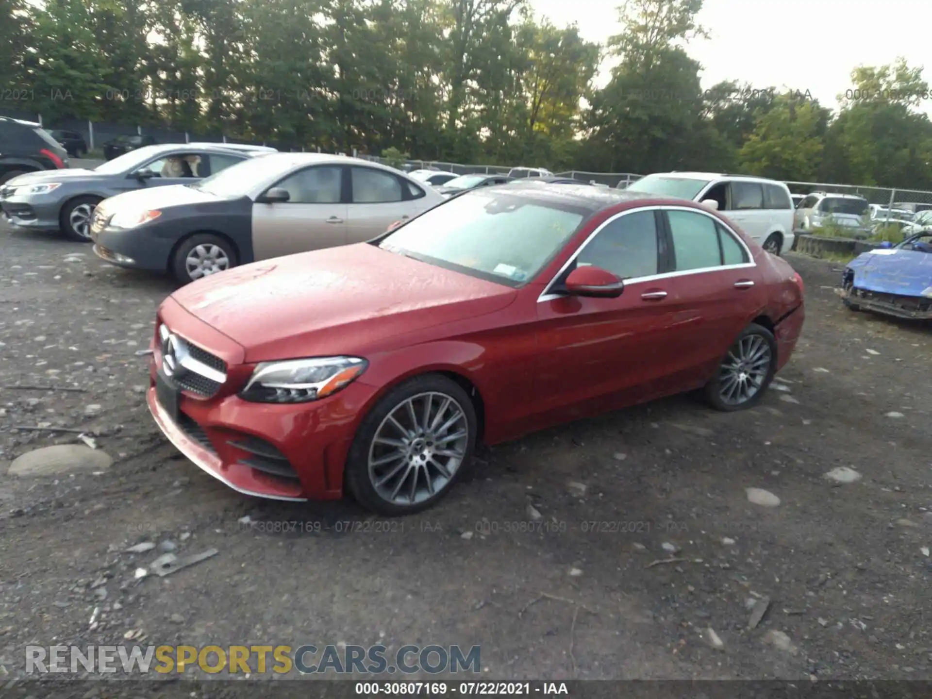 2 Photograph of a damaged car 55SWF8EB3KU308252 MERCEDES-BENZ C-CLASS 2019