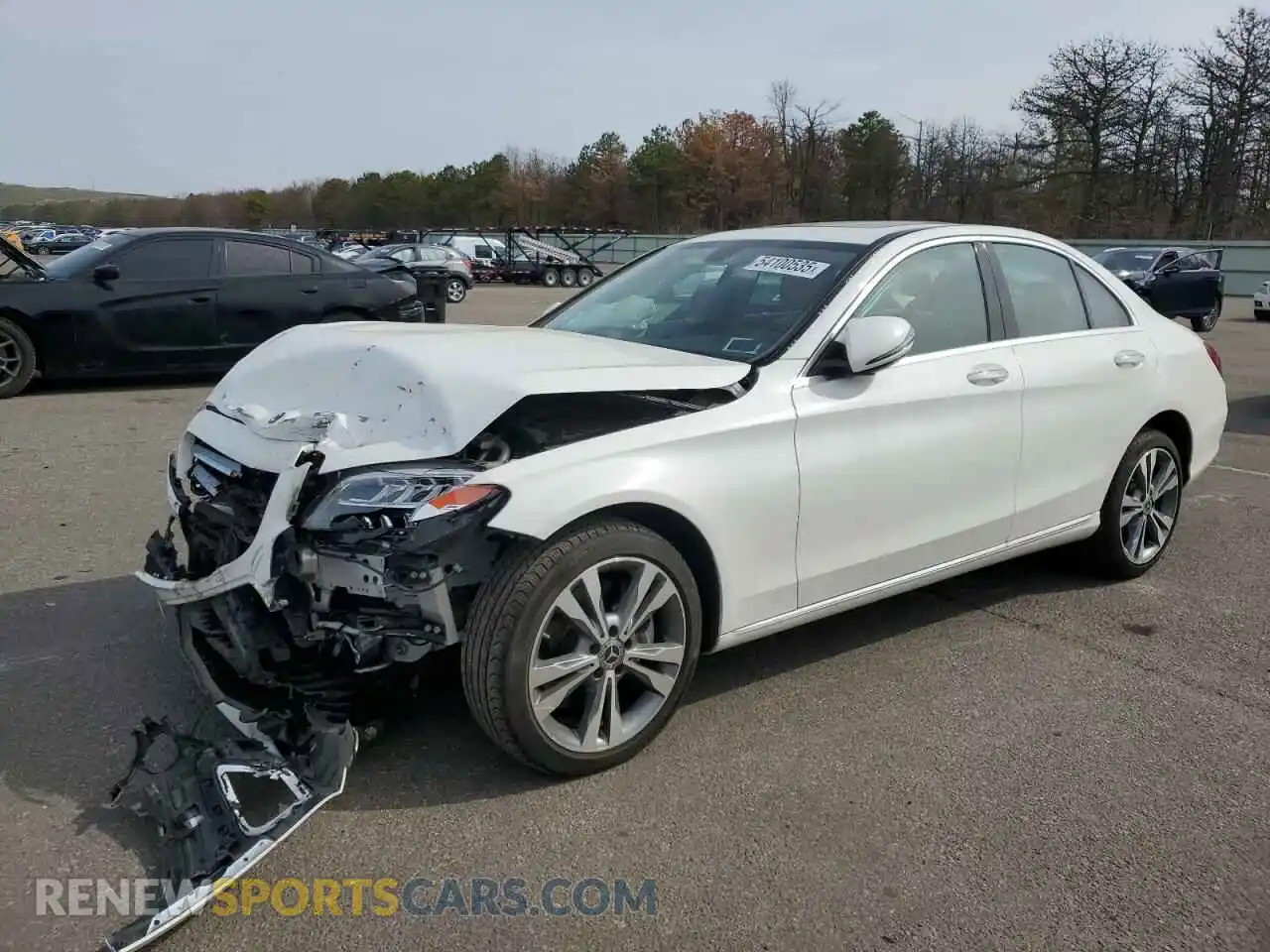 1 fotografías del automóvil dañado 55SWF8EB5KU292748 MERCEDES-BENZ C-CLASS 2019