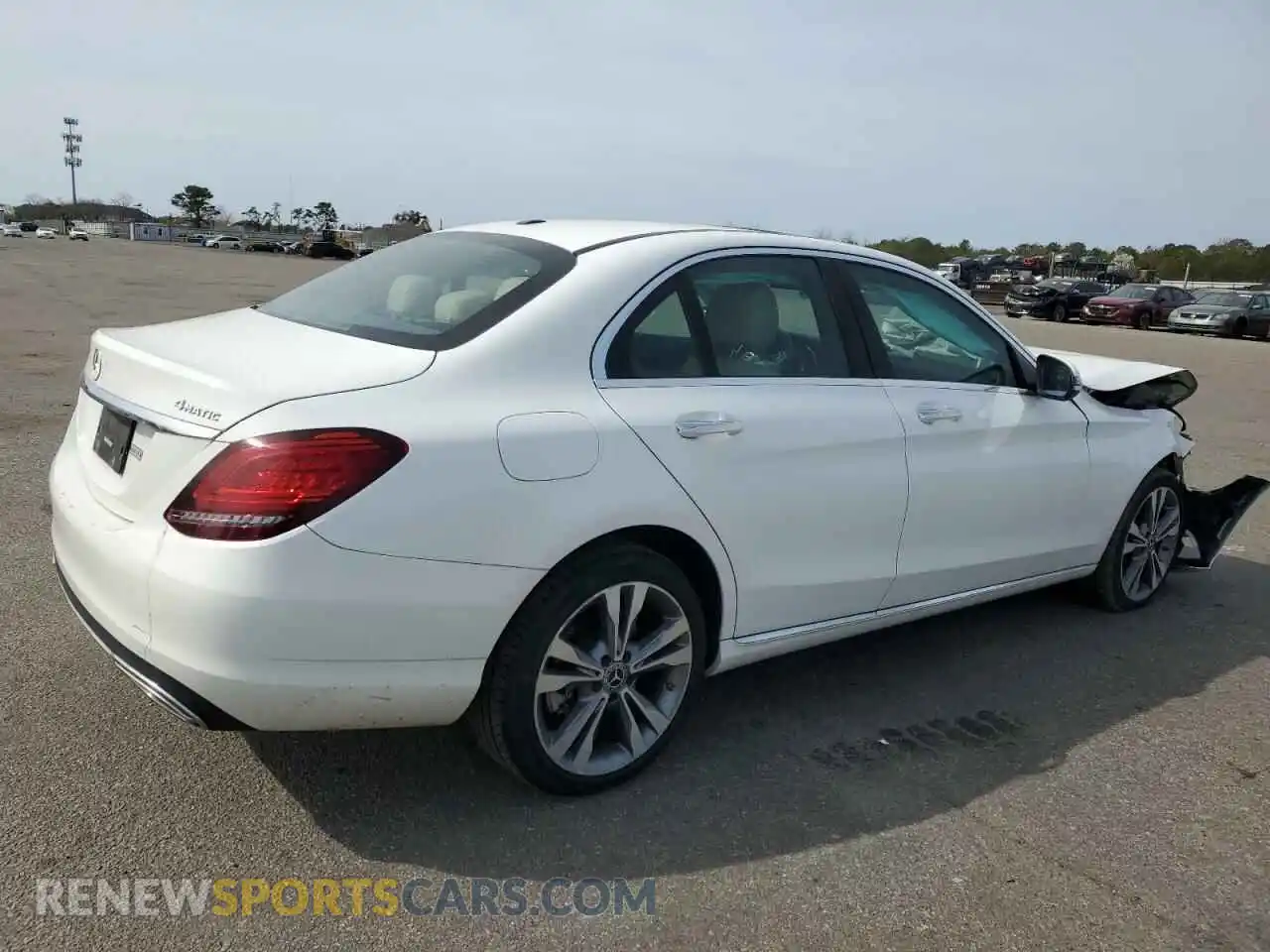 3 fotografías del automóvil dañado 55SWF8EB5KU292748 MERCEDES-BENZ C-CLASS 2019