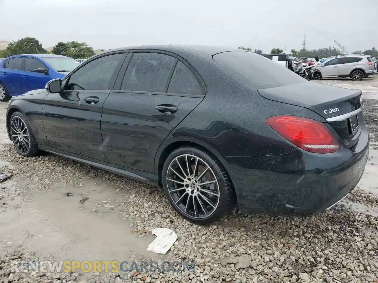 2 fotografías del automóvil dañado 55SWF8EB5KU304591 MERCEDES-BENZ C-CLASS 2019