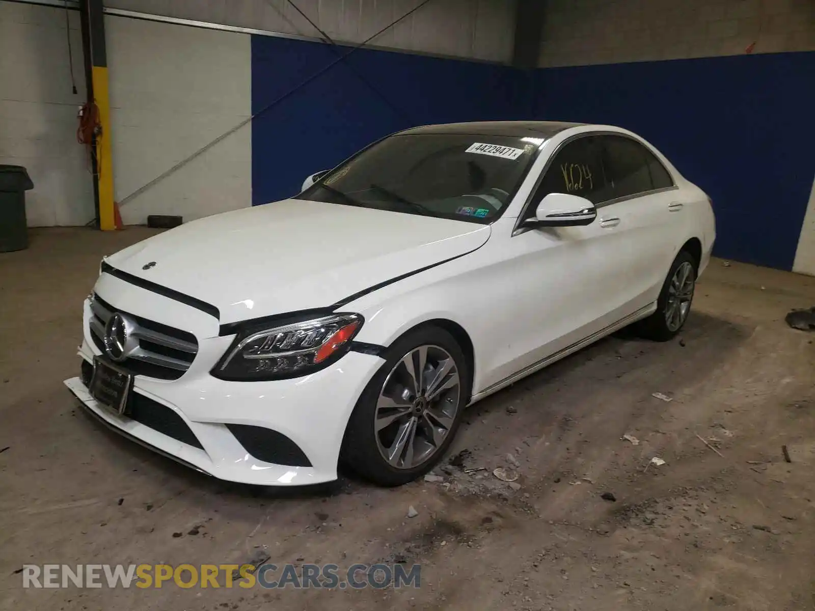 2 Photograph of a damaged car 55SWF8EB6KU302994 MERCEDES-BENZ C-CLASS 2019