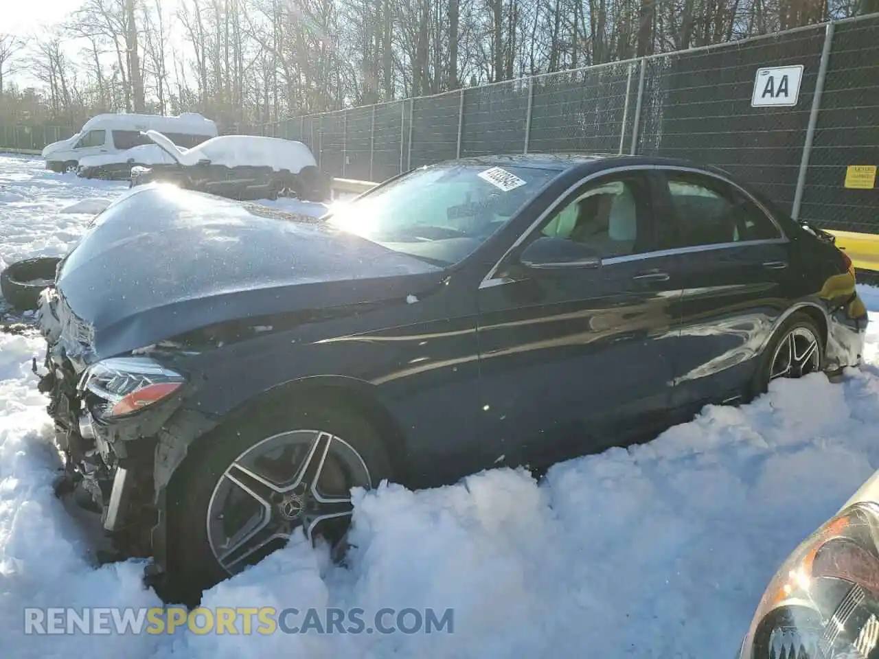 1 Photograph of a damaged car 55SWF8EB7KU283677 MERCEDES-BENZ C-CLASS 2019