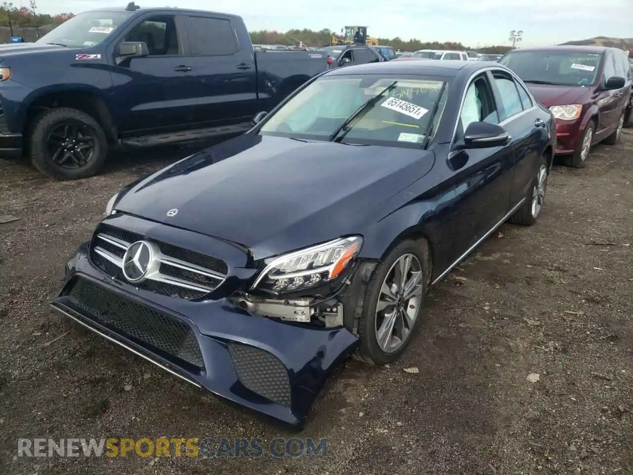 2 Photograph of a damaged car 55SWF8EB7KU301501 MERCEDES-BENZ C-CLASS 2019