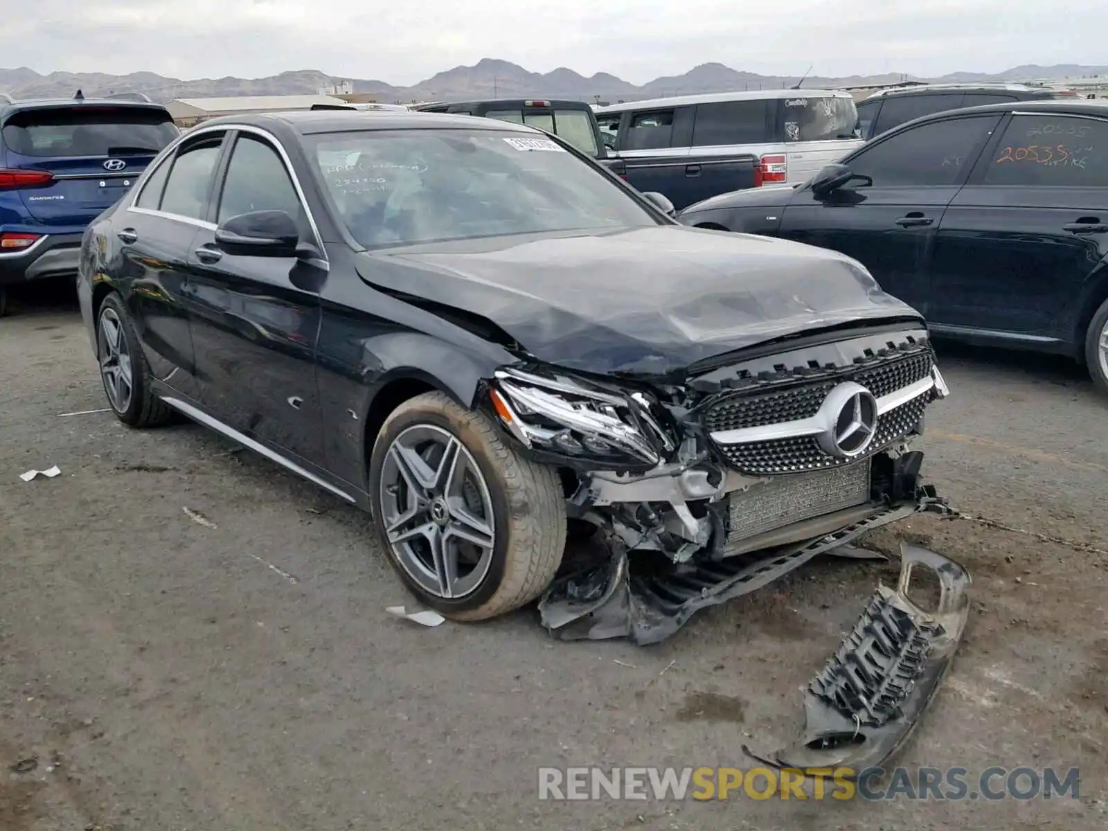 1 Photograph of a damaged car 55SWF8EB7KU306732 MERCEDES-BENZ C CLASS 2019