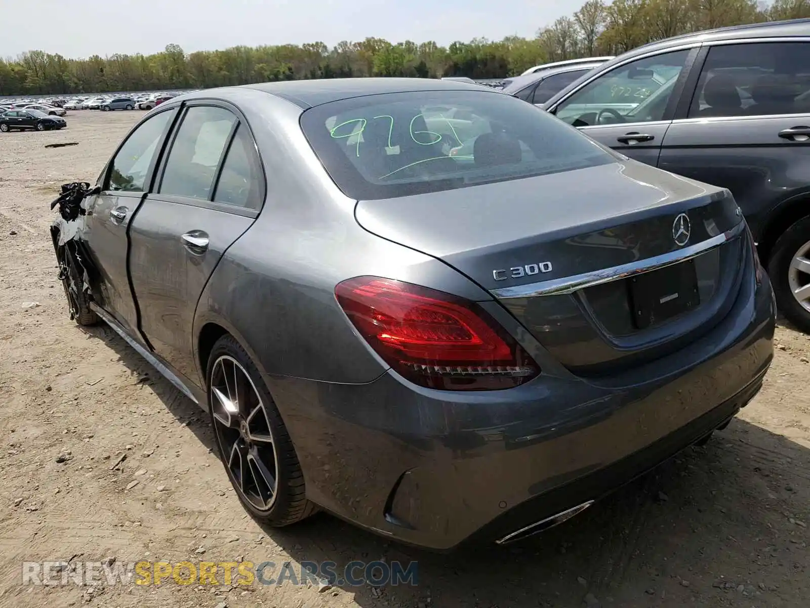 3 Photograph of a damaged car 55SWF8EB7KU309677 MERCEDES-BENZ C CLASS 2019