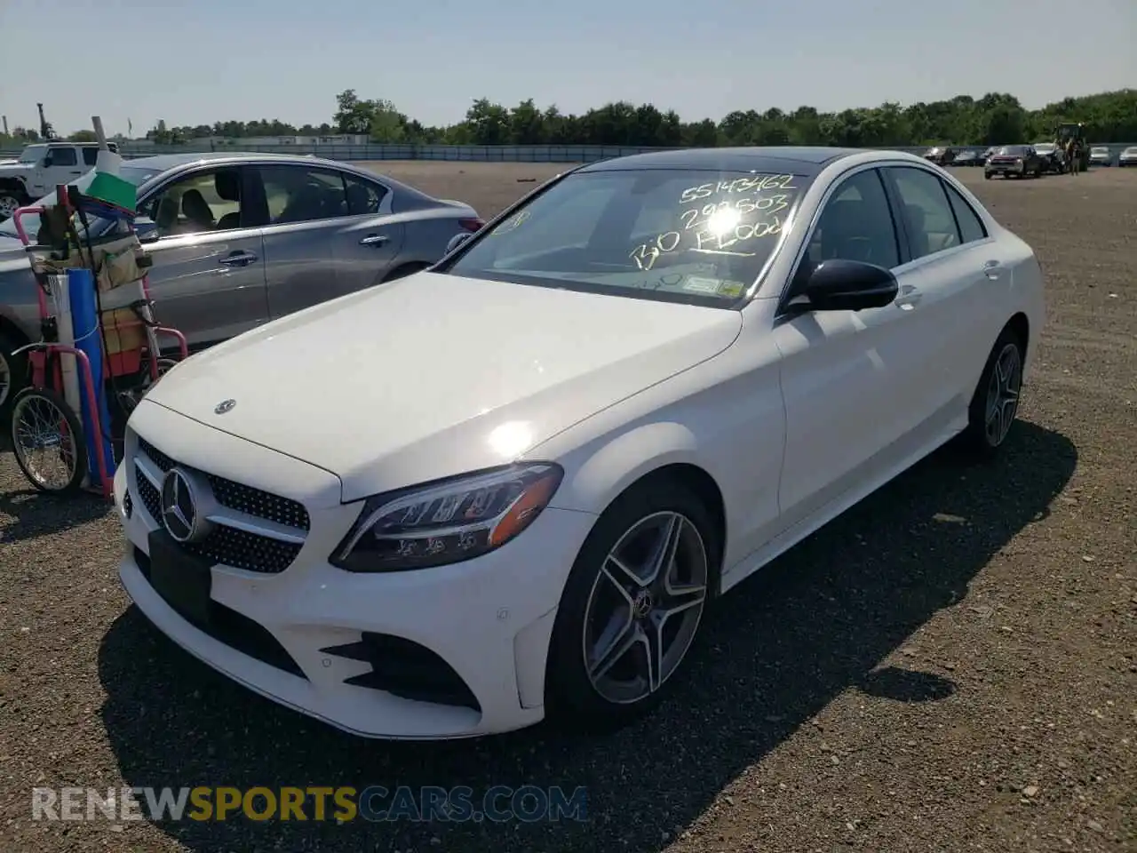 2 Photograph of a damaged car 55SWF8EB8KU292503 MERCEDES-BENZ C-CLASS 2019
