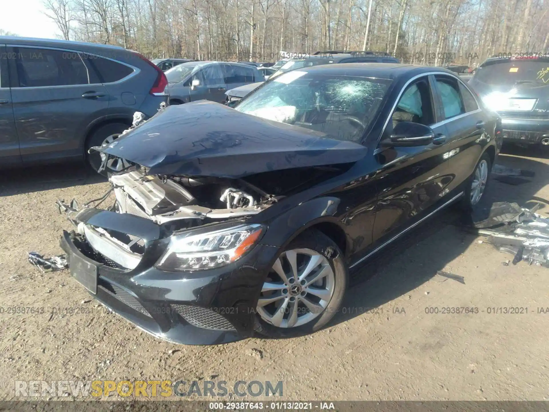 2 Photograph of a damaged car 55SWF8EB9KU298701 MERCEDES-BENZ C-CLASS 2019