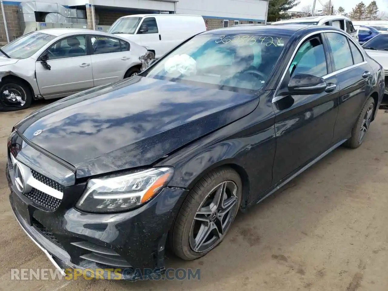 2 Photograph of a damaged car 55SWF8EBXKU299534 MERCEDES-BENZ C-CLASS 2019