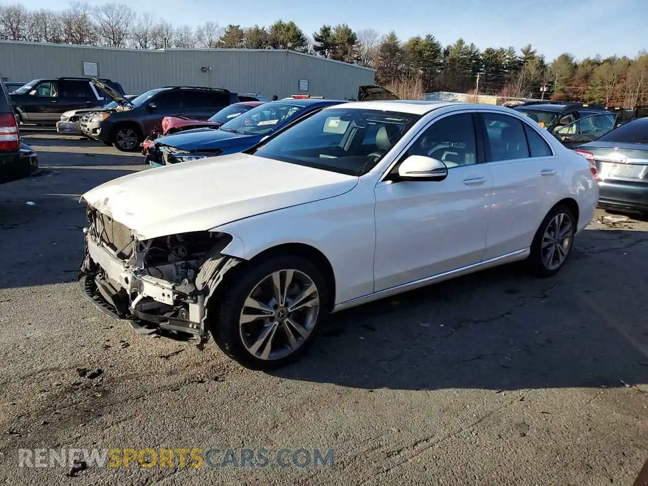 1 Photograph of a damaged car 55SWF8EBXKU302335 MERCEDES-BENZ C-CLASS 2019