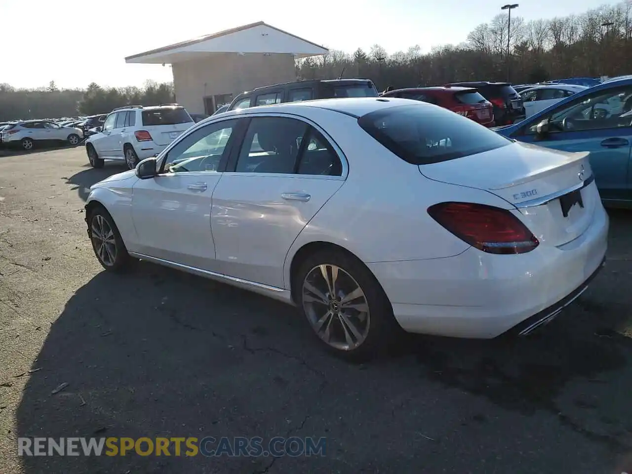 2 Photograph of a damaged car 55SWF8EBXKU302335 MERCEDES-BENZ C-CLASS 2019