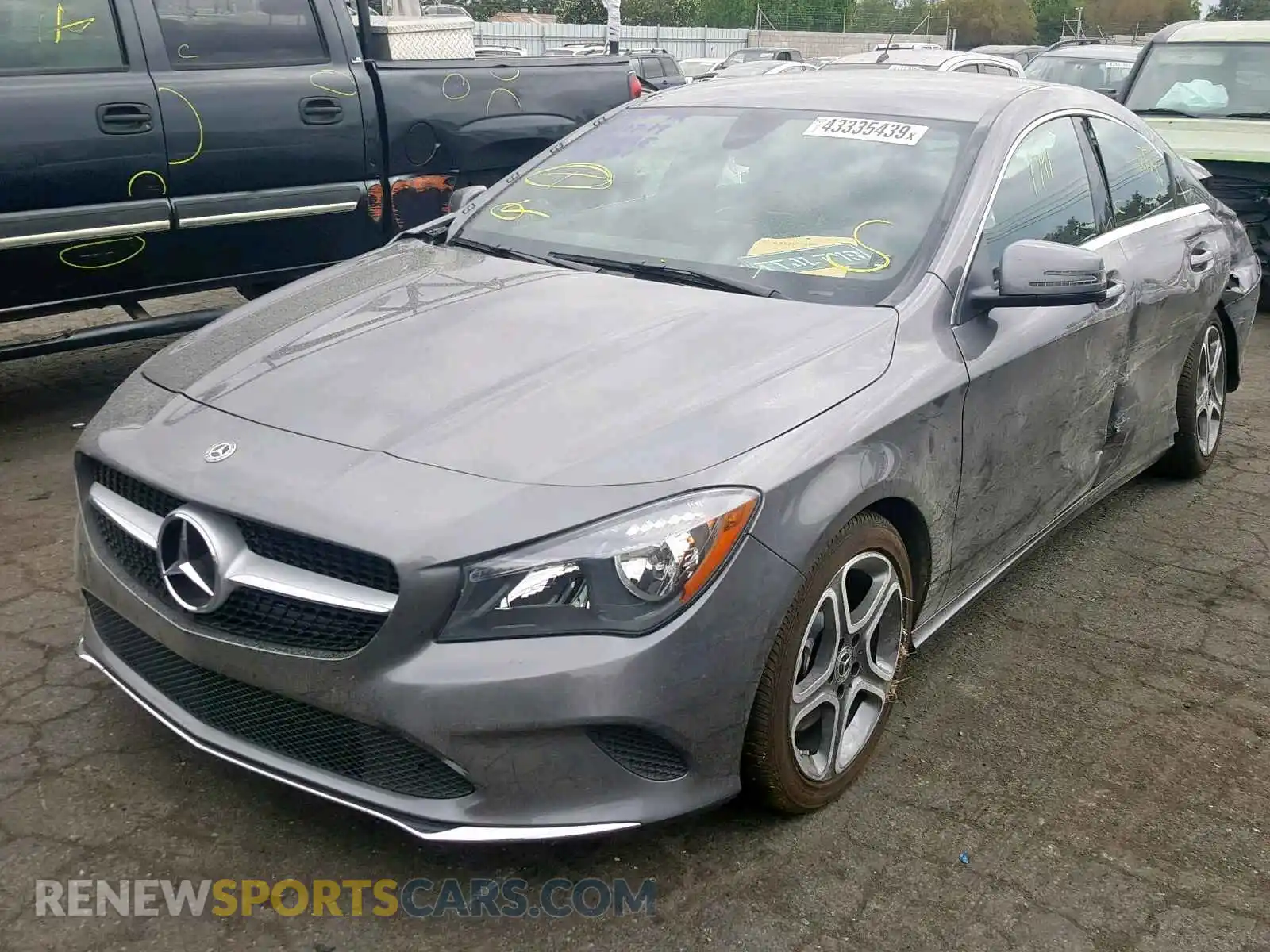 2 Photograph of a damaged car WDDSJ4EB0KN768080 MERCEDES-BENZ C CLASS 2019