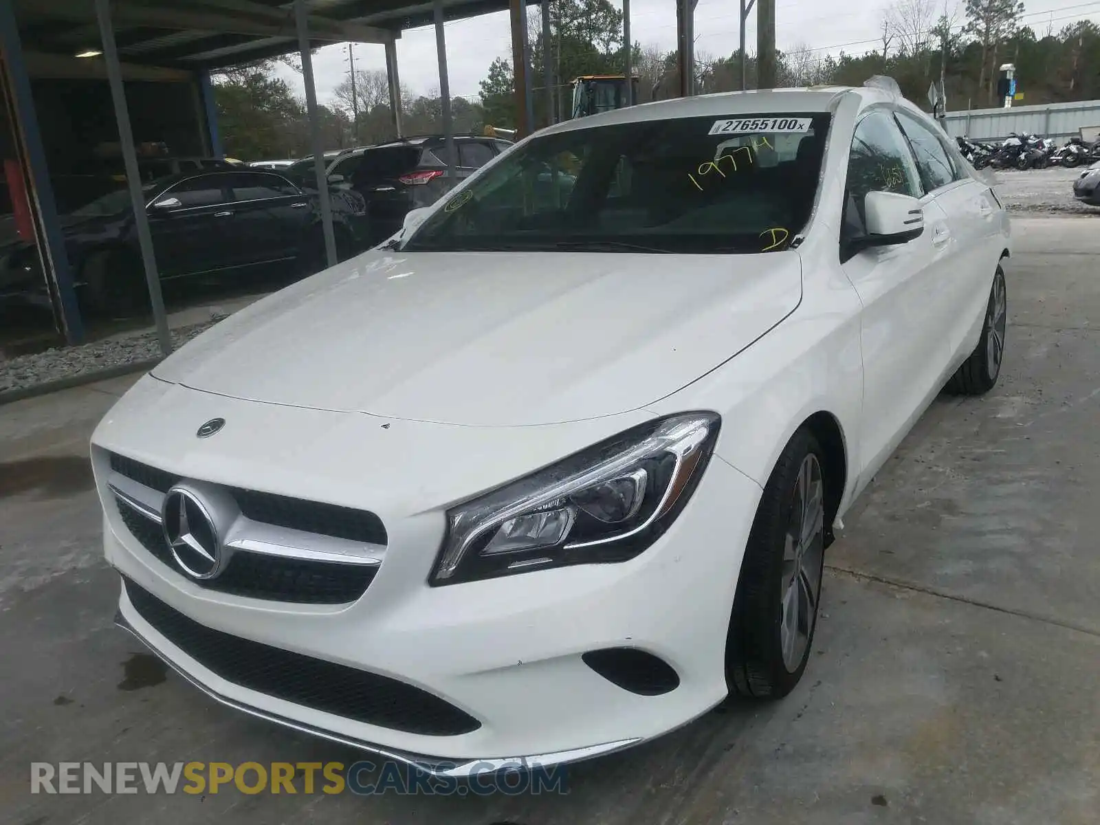 2 Photograph of a damaged car WDDSJ4EB1KN705151 MERCEDES-BENZ C CLASS 2019