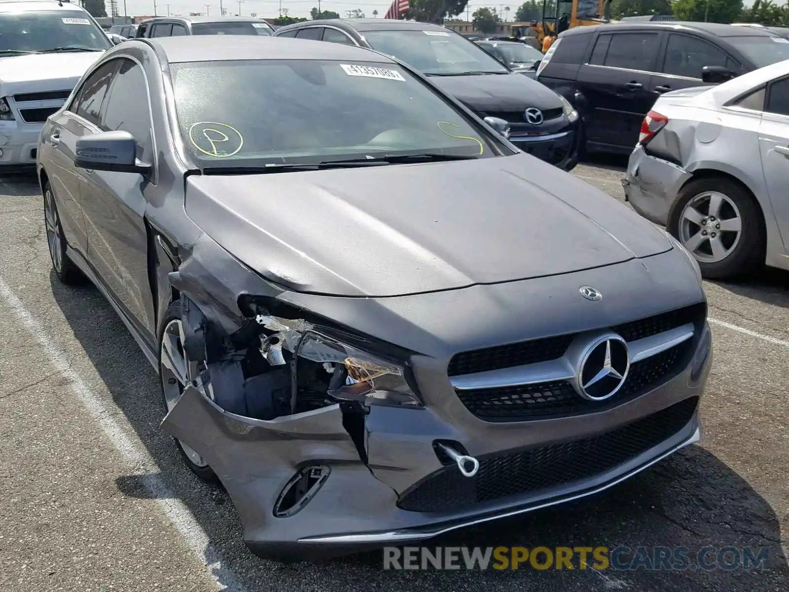 1 Photograph of a damaged car WDDSJ4EB3KN705703 MERCEDES-BENZ C CLASS 2019