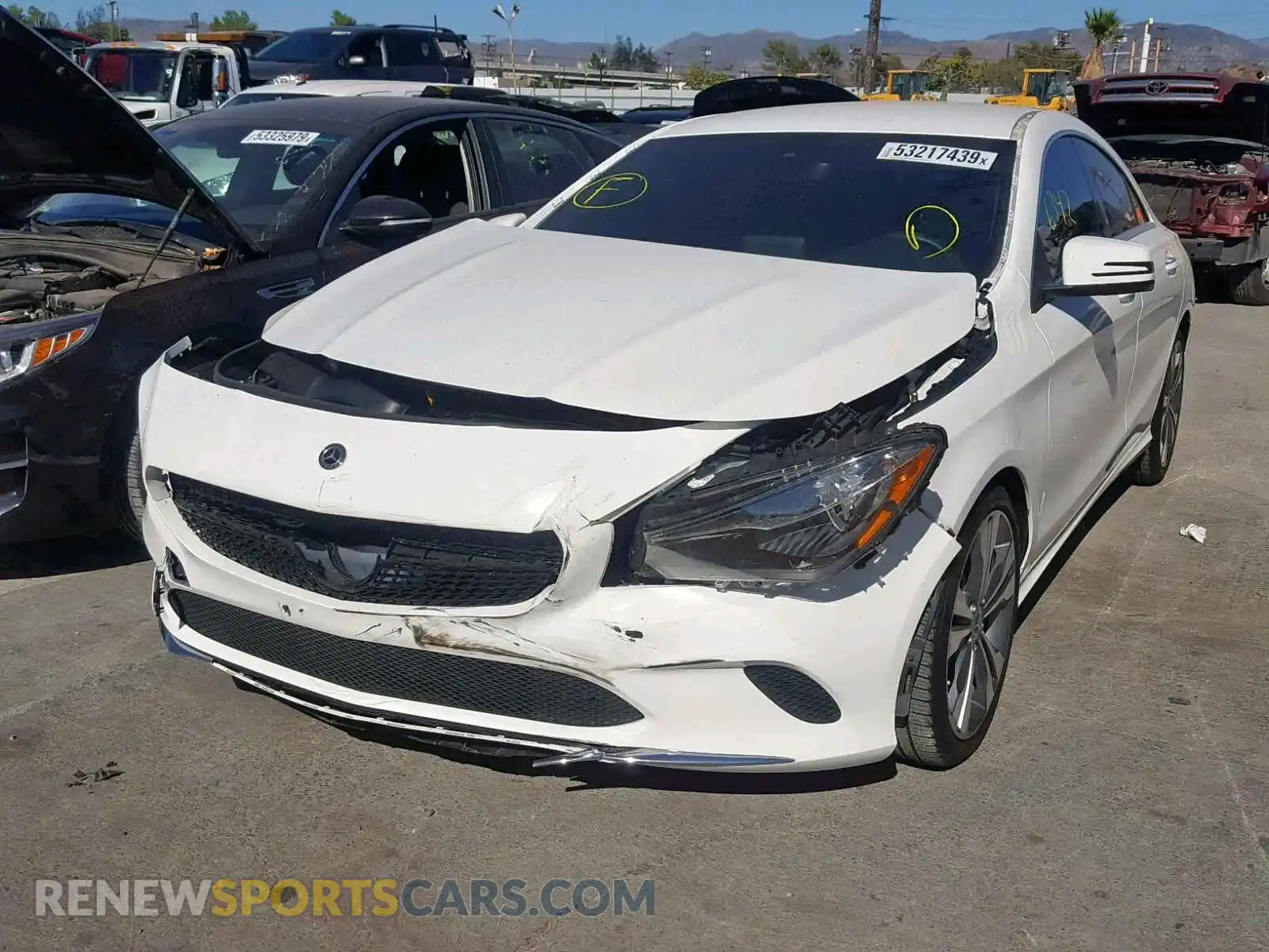 2 Photograph of a damaged car WDDSJ4EB9KN699129 MERCEDES-BENZ C CLASS 2019