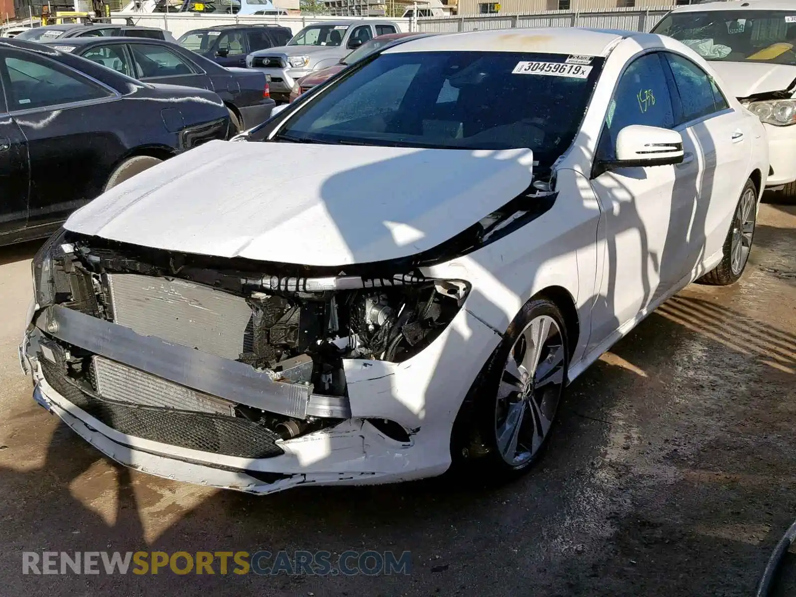 2 Photograph of a damaged car WDDSJ4EB9KN724496 MERCEDES-BENZ C CLASS 2019
