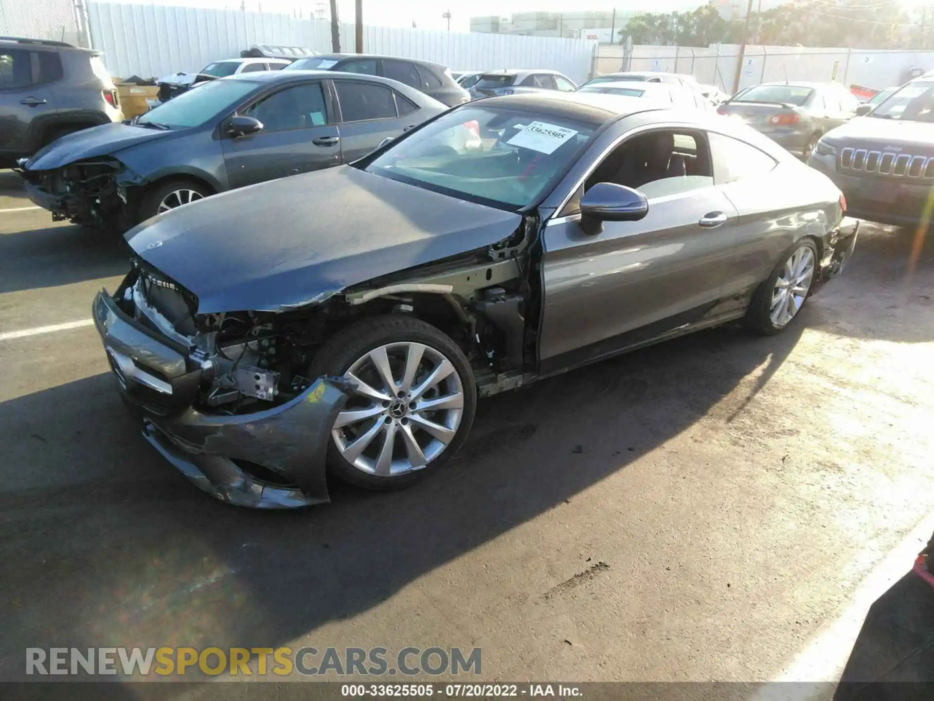 2 Photograph of a damaged car WDDWJ8DB9KF772004 MERCEDES-BENZ C-CLASS 2019
