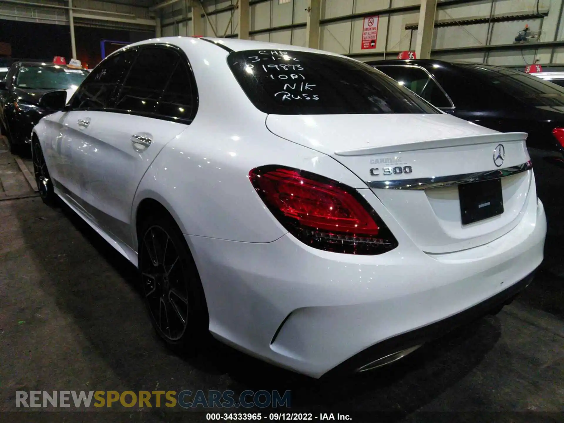 3 Photograph of a damaged car 00SWF8DB3LU329931 MERCEDES-BENZ C-CLASS 2020