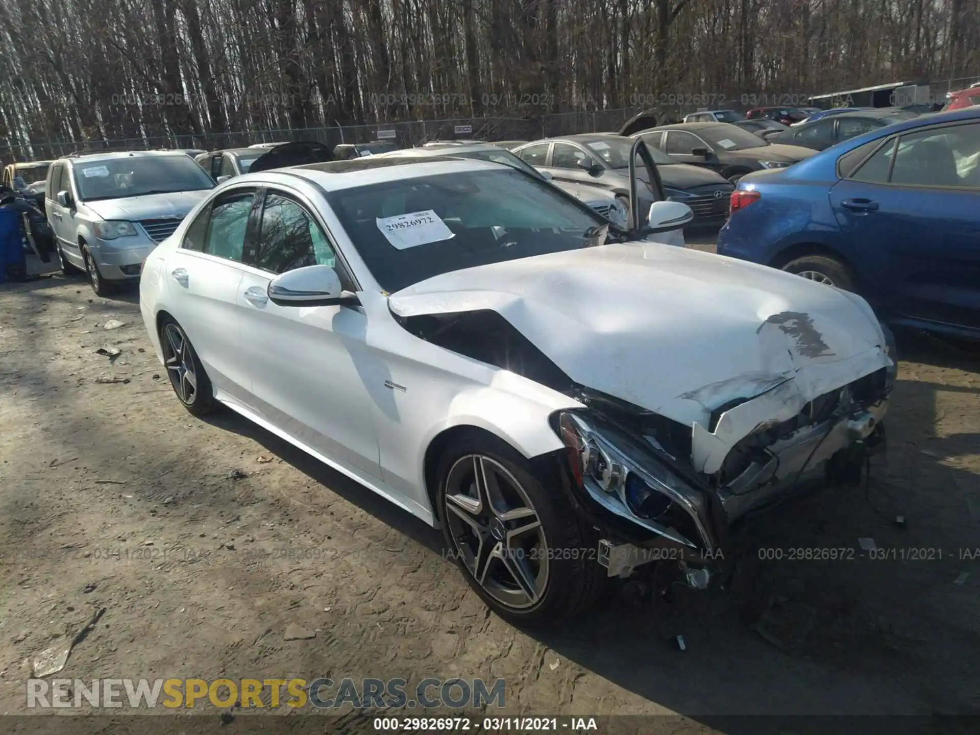 1 Photograph of a damaged car 55SWF6EB2LU333486 MERCEDES-BENZ C-CLASS 2020