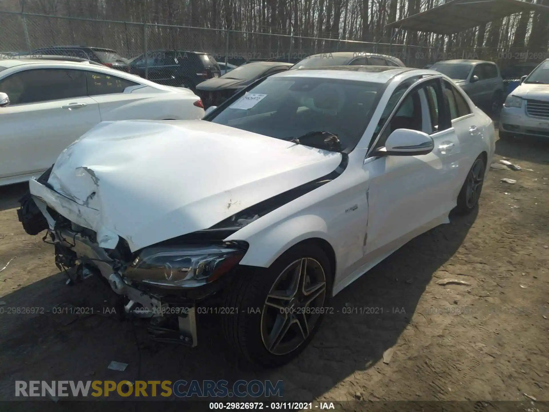 2 Photograph of a damaged car 55SWF6EB2LU333486 MERCEDES-BENZ C-CLASS 2020