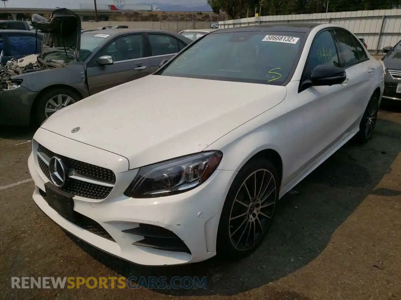 2 Photograph of a damaged car 55SWF8DB1LU322993 MERCEDES-BENZ C-CLASS 2020