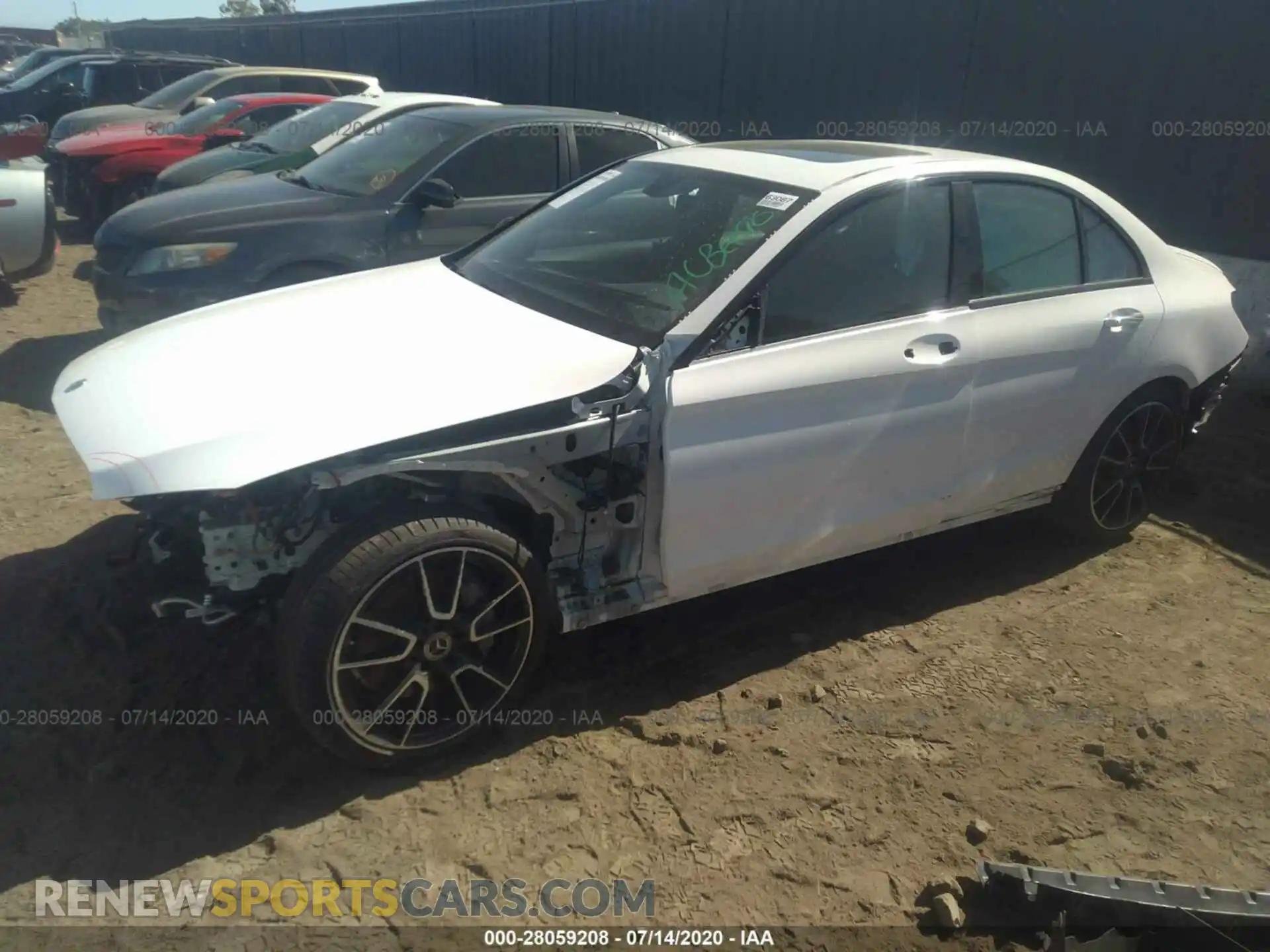 2 Photograph of a damaged car 55SWF8DB1LU323092 MERCEDES-BENZ C-CLASS 2020