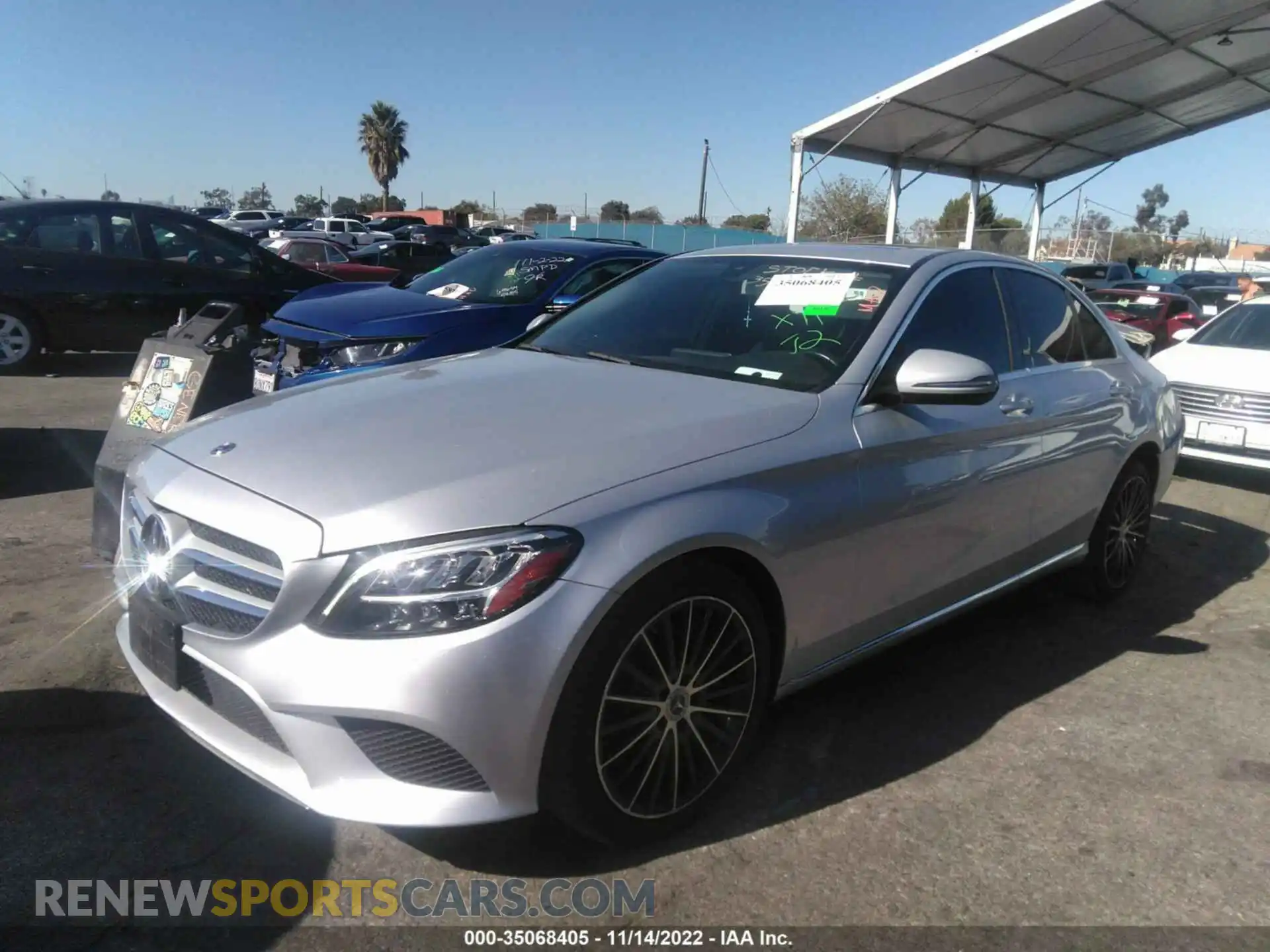 2 Photograph of a damaged car 55SWF8DB3LU323451 MERCEDES-BENZ C-CLASS 2020