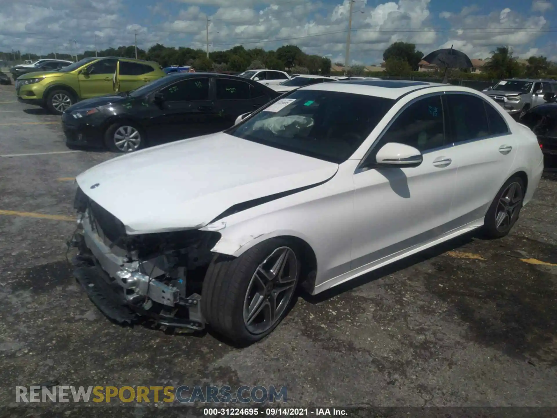2 Photograph of a damaged car 55SWF8DB3LU323966 MERCEDES-BENZ C-CLASS 2020