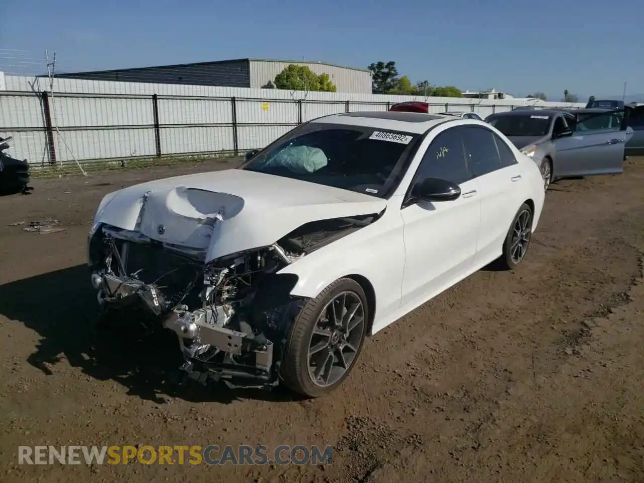 2 Photograph of a damaged car 55SWF8DB3LU329931 MERCEDES-BENZ C-CLASS 2020