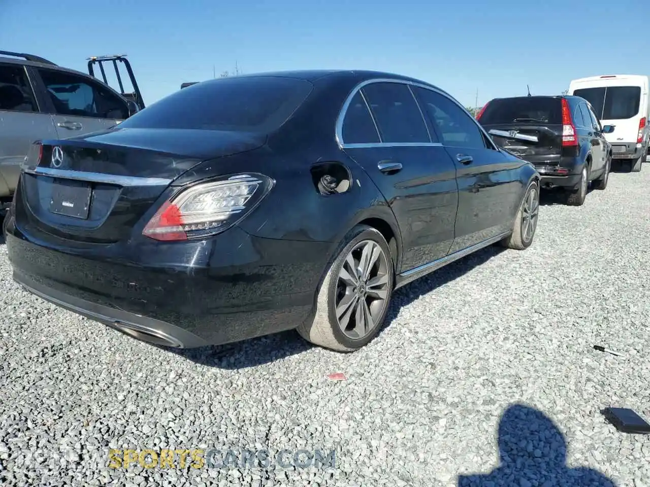 3 fotografías del automóvil dañado 55SWF8DB3LU332831 MERCEDES-BENZ C-CLASS 2020