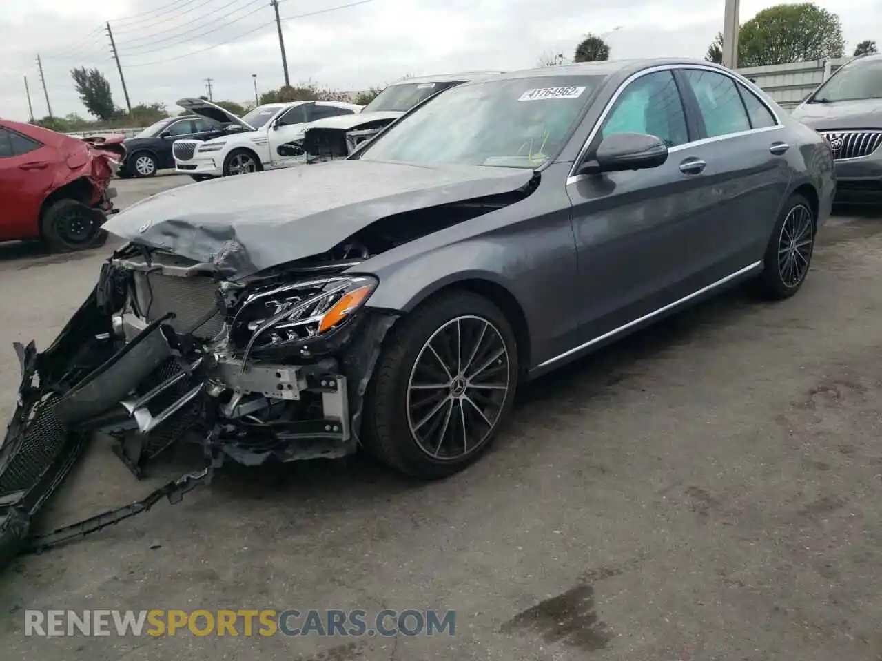 2 Photograph of a damaged car 55SWF8DB3LU333512 MERCEDES-BENZ C-CLASS 2020